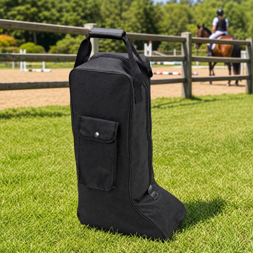 Tall Boot Storage Bag Lightweight Riding with Outer Pocket for Travel