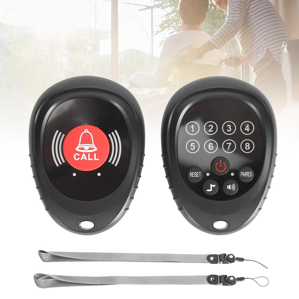 Kabelloser Pfleger-Pager Rufknopf Professionell Wiederaufladbar 3280,8 Fuß Reichweite Krankenschwester-Rufsystem für die Überwachung älterer Patienten SOS-Alarmsystem