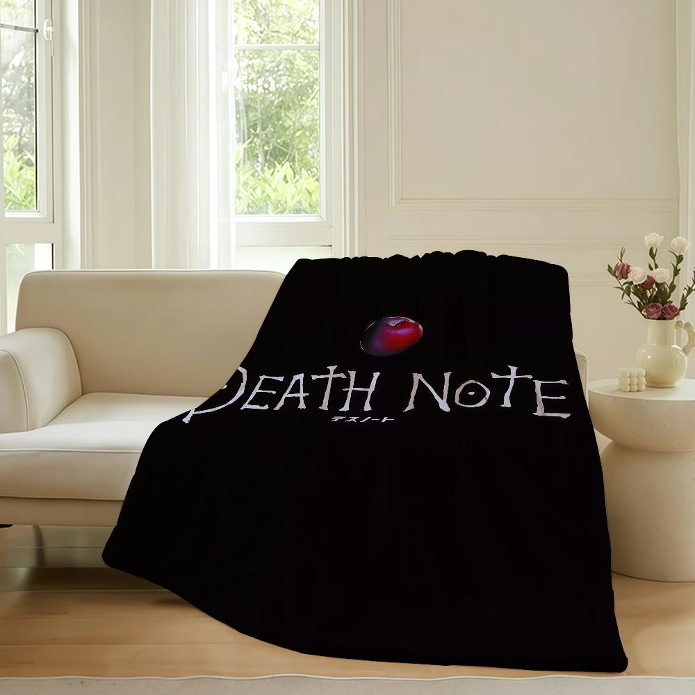 Adventure Anime Death Note Blanket For Sofa Office Bed Plane Travel Sleep Read Relax Camping Soft And Warm