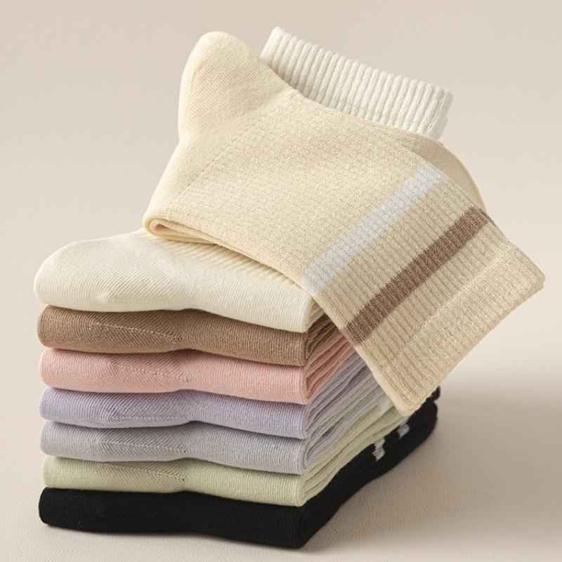 Yoga Socks for Women Trendy Fresh Color Pilates Sports Mid-tube Socks