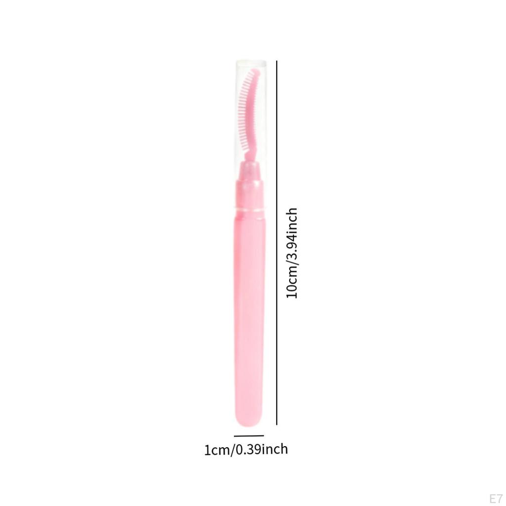 Eyelash Brush with Dust Cap, Eyebrow Brush, Curler, Mascara Lash Separator