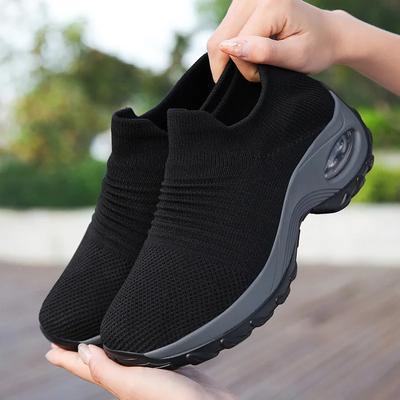 Fashion Summer Women Shoes Mesh Outdoor Walking Lightweight Thick Soled Casual Shoes Lazy Loafers Fashion Sneakers Shoes Hot Selling