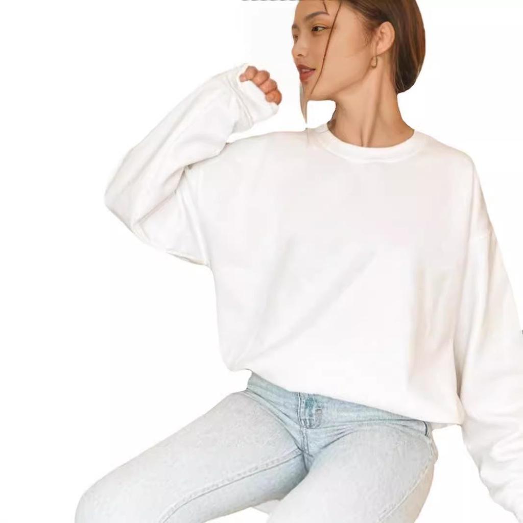 TEMU Autumn/Winter Round Neck One-Piece Custom Print Sweatshirt