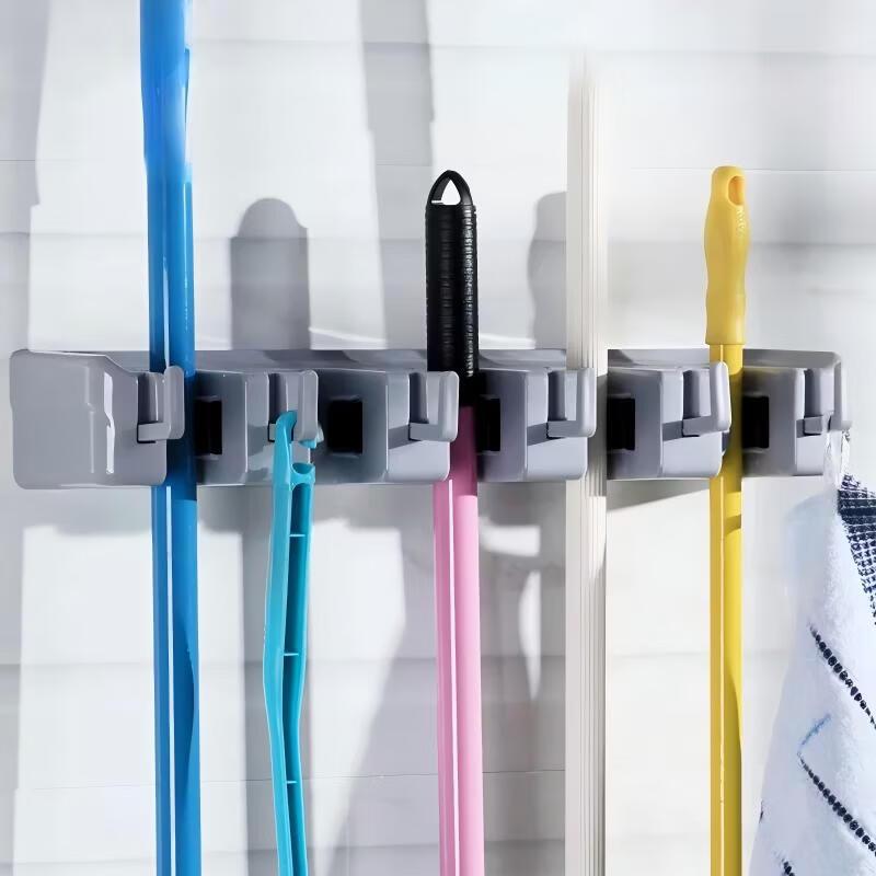 XMSJ 5-Hook Mop and Broom Holder