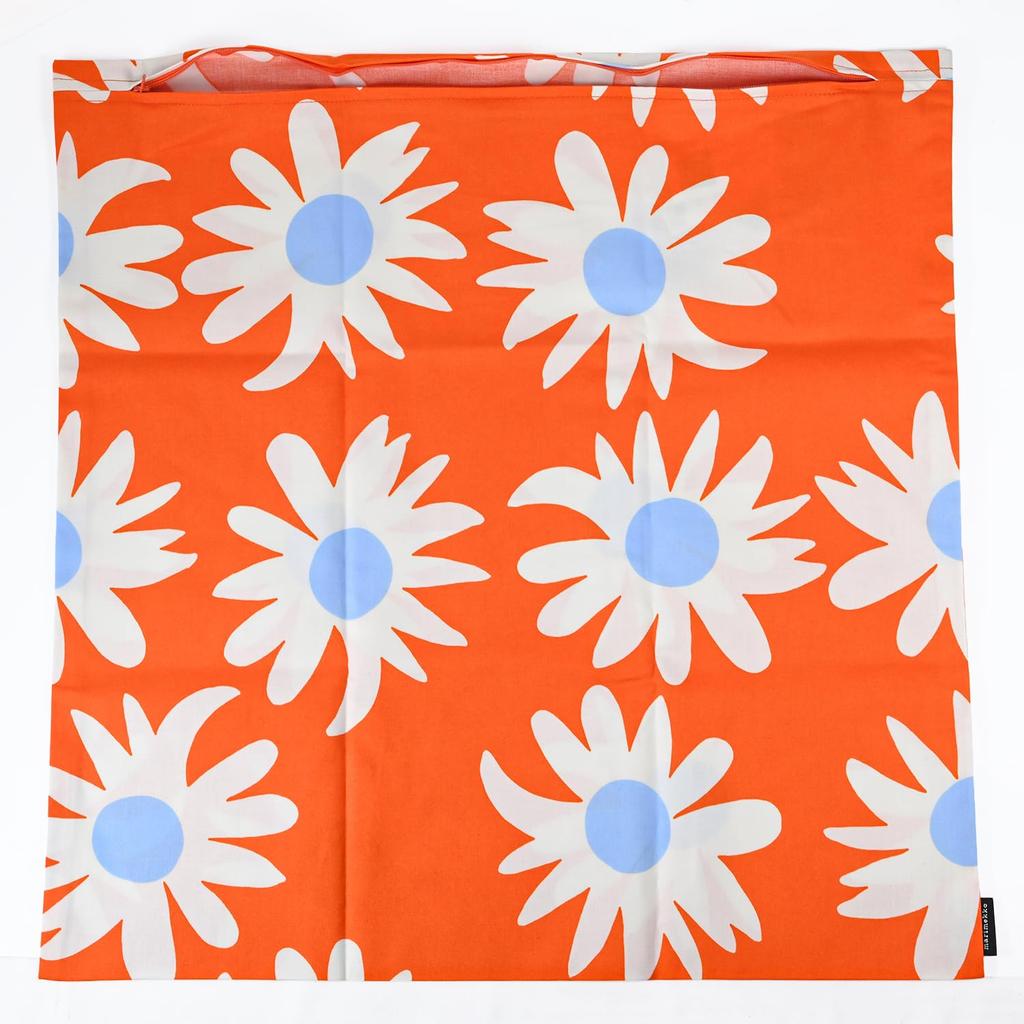 Marimekko Rakastaa ei rakasta Cushion Cover, 50x50cm, Orange, 73966 073966 215, Scandinavian Design [Parallel Import]