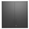 Metal Wall Cabinet with Door Lock & Shelf - Ideal for Garage, Workshop & Office - No Wood, No Formaldehyde, H77 cm × W75 cm × D30 cm