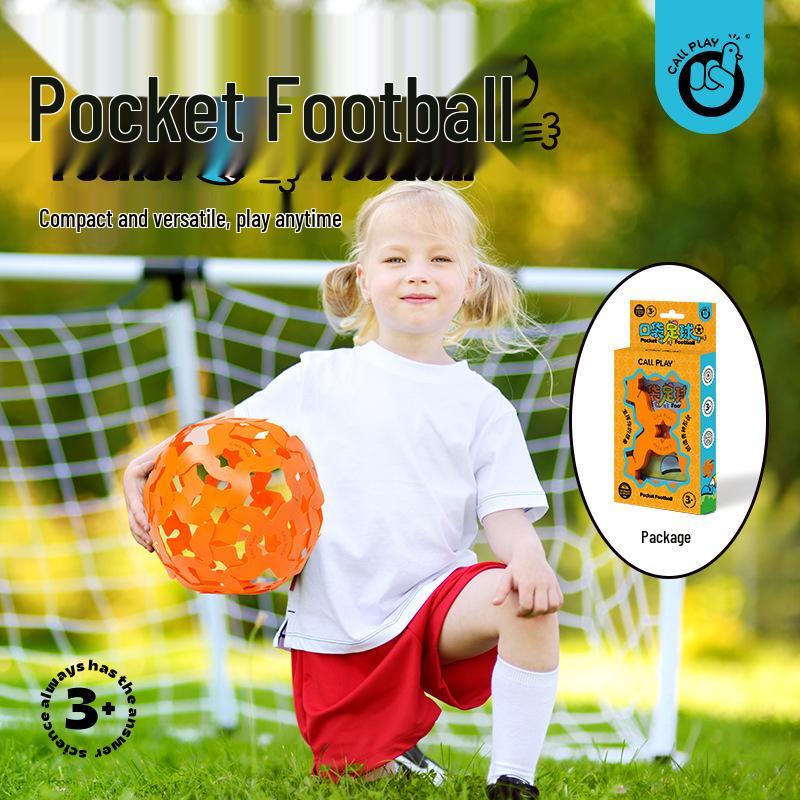 Keda Ya Kids' Versatile Sports Toy: Pocket Football, Flying Disc, Rugby, and Jianzi for DIY Outdoor Fun