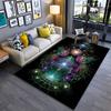 "Galaxy-Themed Abstract Pattern Carpet with Vibrant Cosmic Design" Suitable for Use As an Anti-slip for Living Room Bedroom Sofas