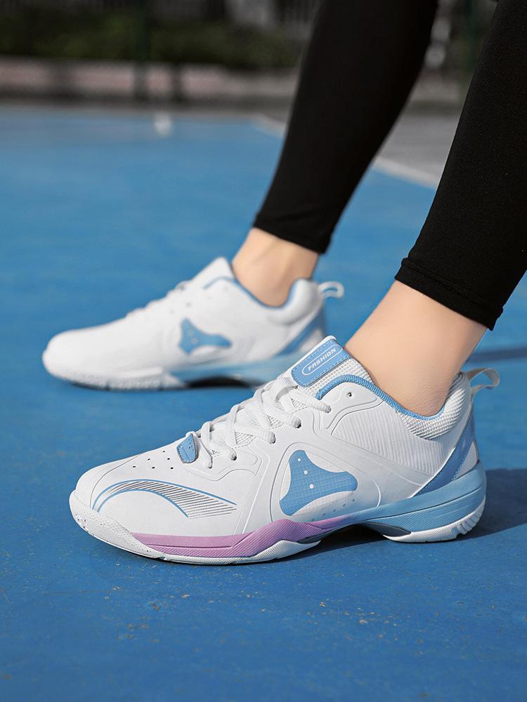Badminton shoes women's wear-resistant and non-slip couple sports shoes breathable mesh youth student competition training shoes adult