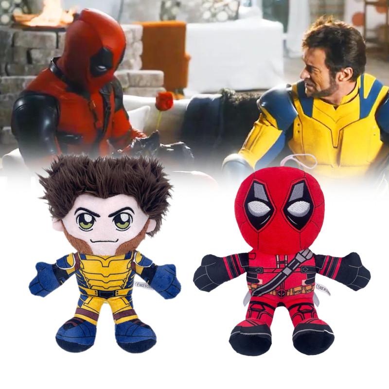 Plush Wolverine Deadpool Dolls Superhero Stuffed Toy Anime Film Decor