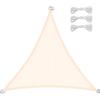 Awning Sail Triangle 4x4x4m Waterproof Sunshade Terrace Garden Beige