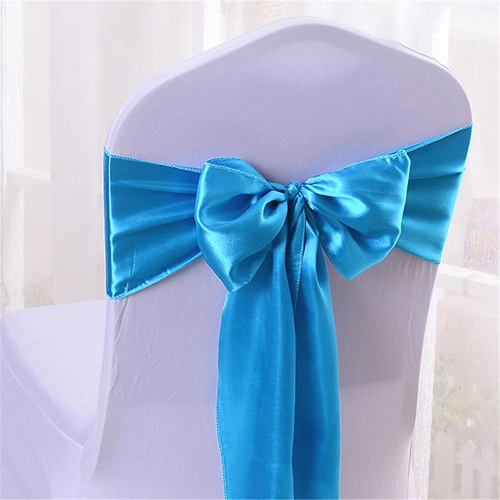 5Pcs Chair Sashes Knot Bands Chair Bows for Wedding Party Banquet Event Country Wedding Chair Decoration
