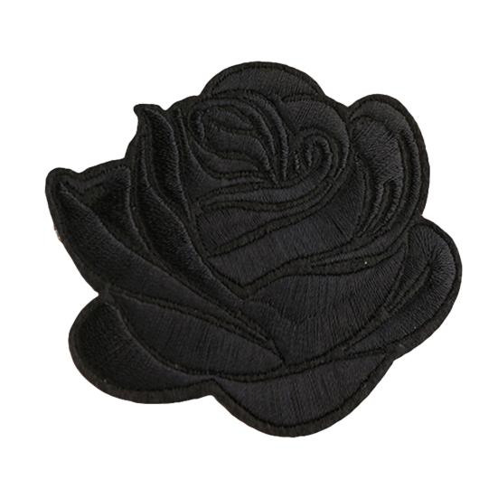 Lachepper Rose Badge Iron On Patch Decoration Flower Bag Hat Applique Clothing Accessory Accessories