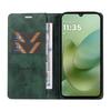 For Motorola Moto G06 4G Wallet Case YIKATU YK-006 Magnetic Closure Leather Phone Cover Litchi Texture -  Green