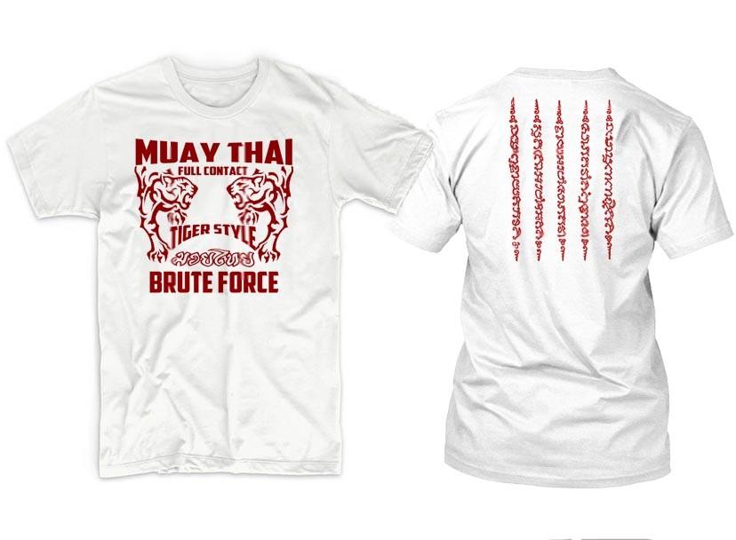Muay Thai T-Shirt Thai Boxing MMA UFC Boxing Judo Jiu Jitsu Kickbox tee S