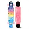 46IN Big Longboard Skateboard Boys Girls Beginners Adults Four-Wheel Street-Style Professional Double Rocker Maple Wood Dyed