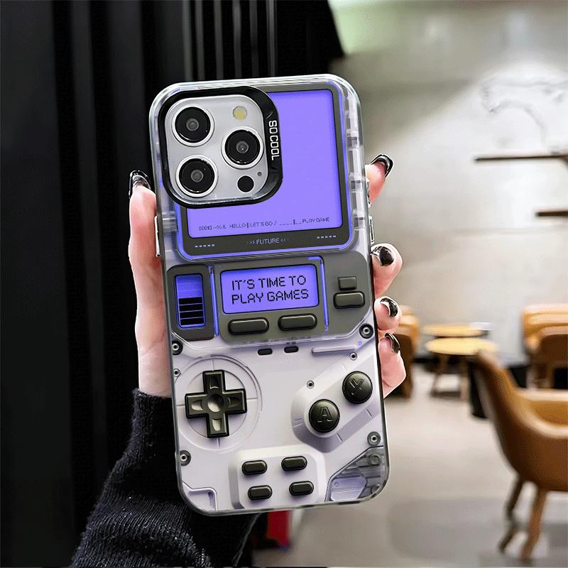 Game Console Fashion Boy Soft Phone Case for iPhone 15 16 17 Pro Max 17Air 16E 14 Plus 13 12 Mini Shockproof Cover Back Shell