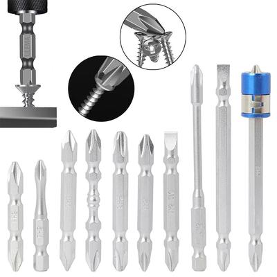 Alloy Steel Screwdriver For Driver Wrench Parts Hex Shank Electric Drill Bits