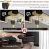 Heavy Duty RV Slide Out Supports Jacks 16.7 to 36 Adjustable with Drill Adjust Aluminum Gear Box Travel Trailer Stabilizer Jack