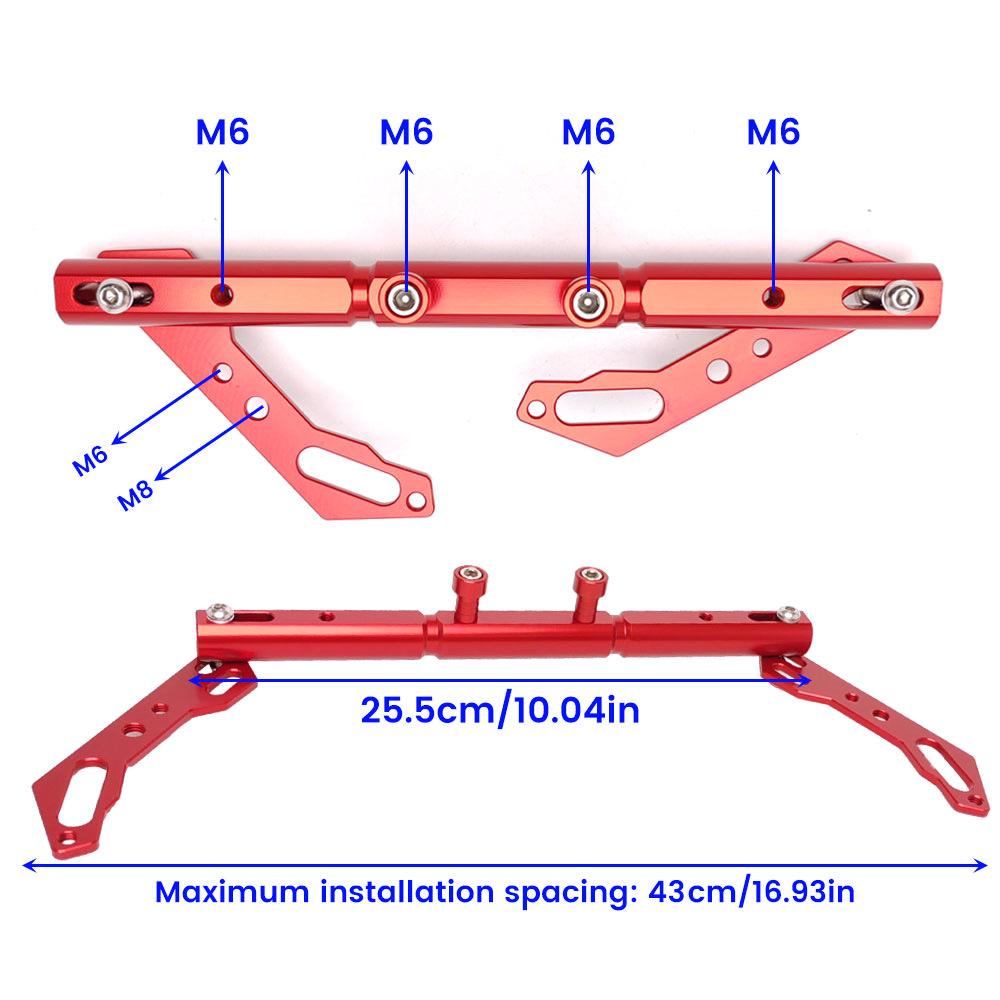Soporte de Manillar Transversal para Espejo Retrovisor de Motocicleta Eléctrica.