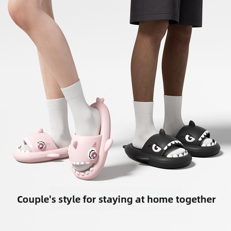 Special Edition Largeeyed Shark Slipon Slippers With Waterproof Eva For Couples Home Use