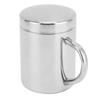 Tea Cup Portable 304 Stainless Steel Water Cup with Lid Handle Drinking Milk Cup for Home Outdoor