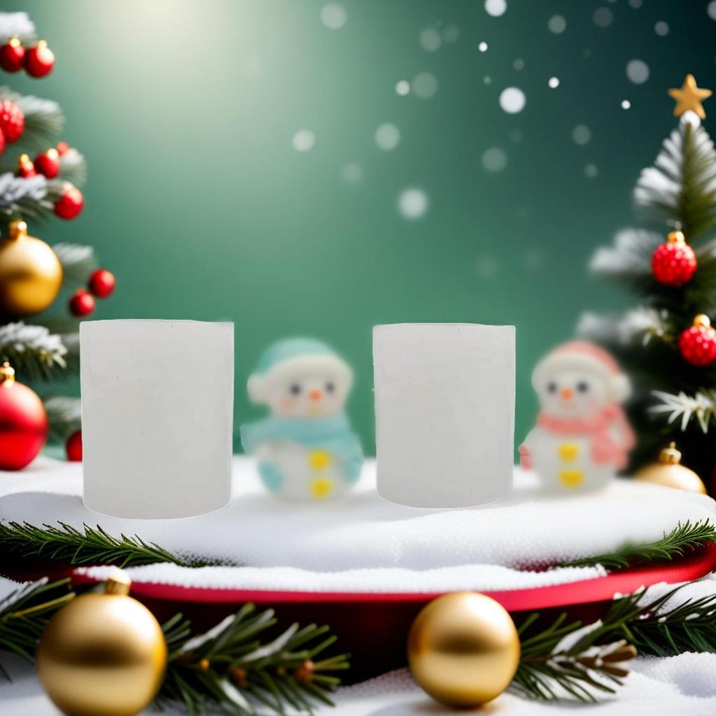 Snowman Scented Candle Mold: DIY Christmas Wax or Resin Ornament