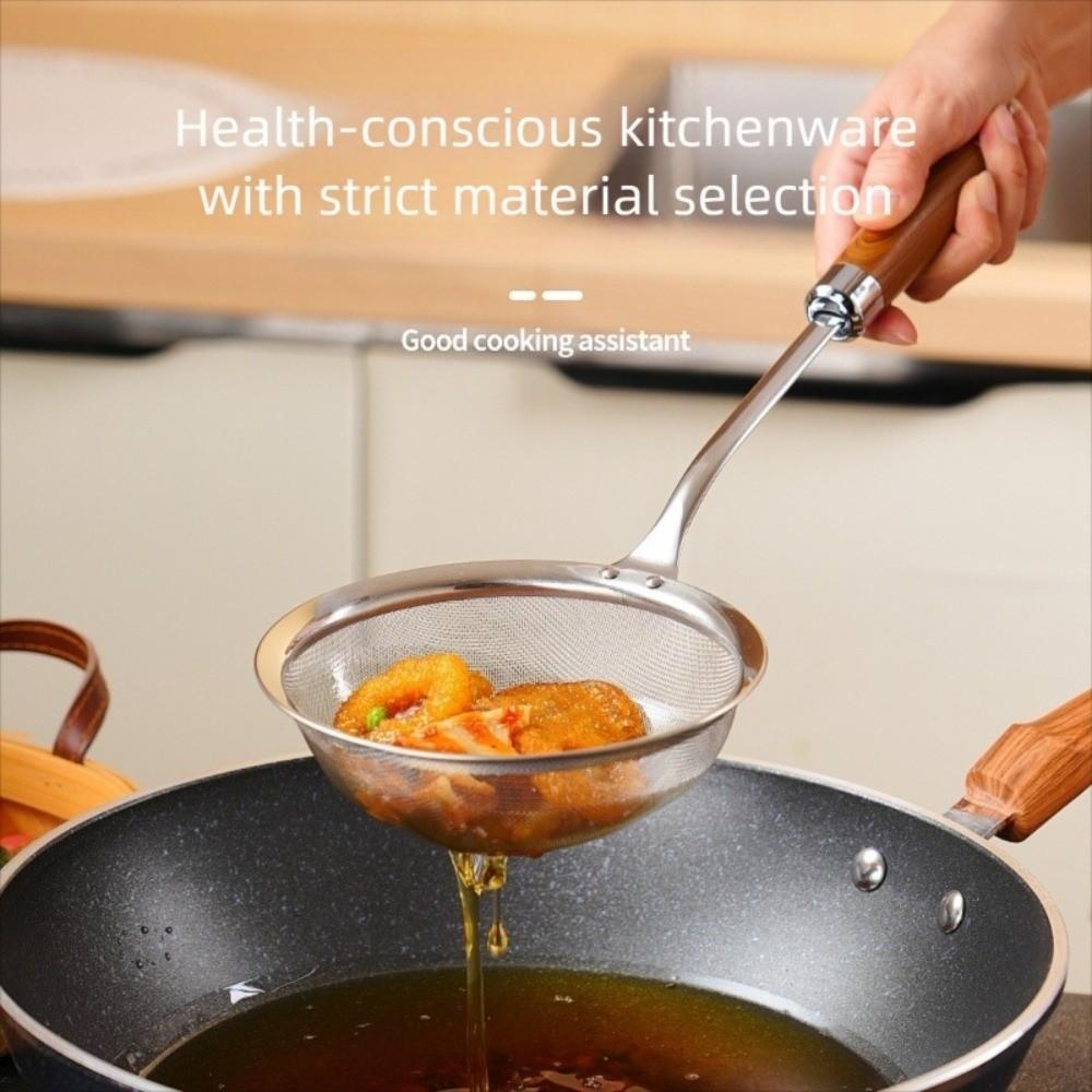 Mesh Filter Spoon Net Leak Fruit Juice Dregs Separator Durable Soup Strainer  Kitchen Sieve