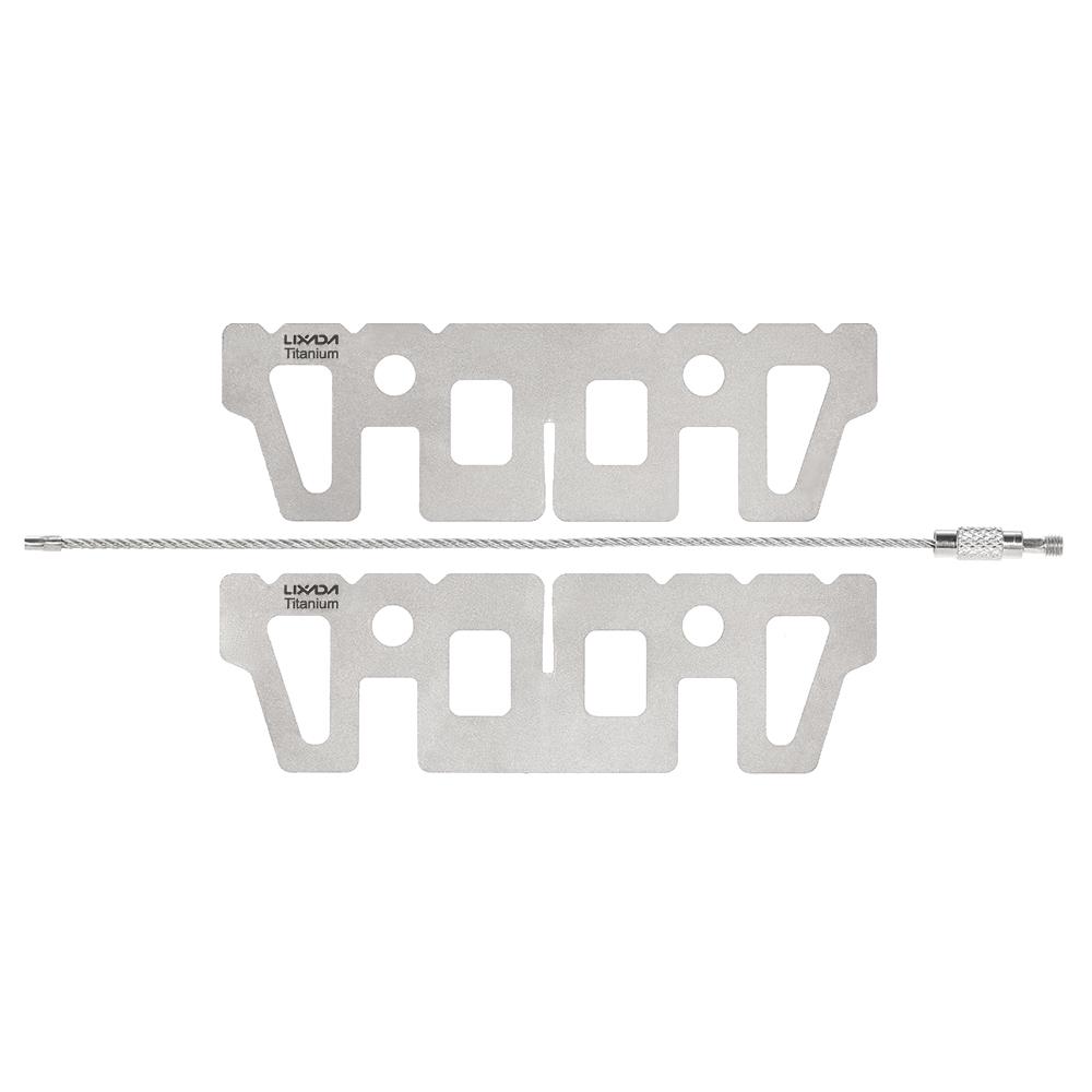 Стійка для плити Lixada з титану для алкогольної плити Хрестова підставка Відкрита стійка для пічки для кемпінгу Підтримка стійки