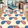 American Flag Polyester Carpet, Soft Indoor Mat for Office Chair, Living Room, Computer Desk - Decorative Home Office Rug Design