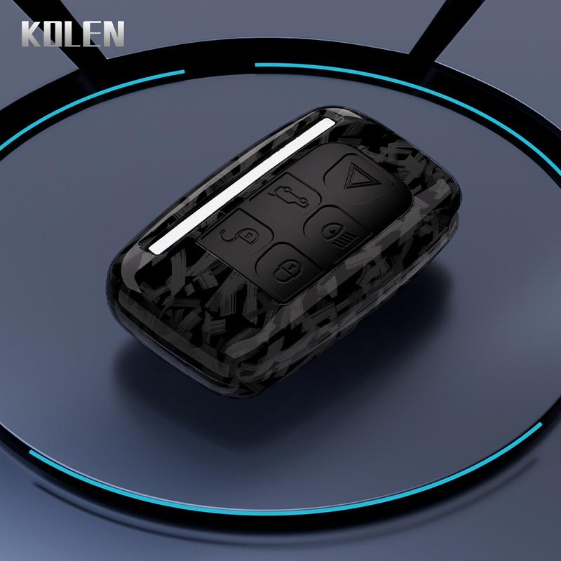 Abs Carbon Fiber Car Key Case Cover For Land Rover Range Rover Sport Evoque Freelander Velar Discovery 4 Jaguar Xe Xj Xf Guitar