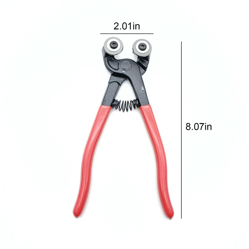 8 Inch Heavy Duty Wheeled Glass Mosaic Nipper with Soft Rubber Handle Ceramic Tile Nipper Mosaic Tools Tile Cutter Pliers