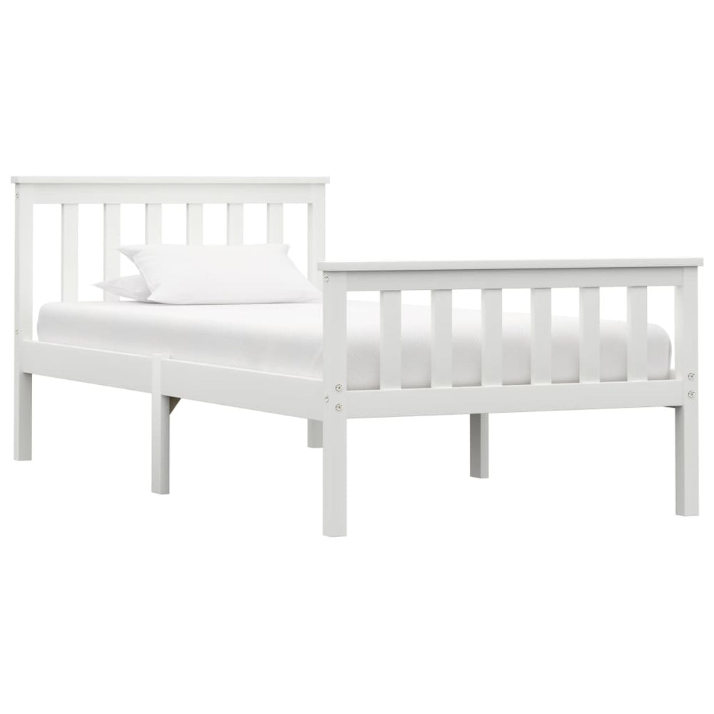 Cadre de lit sans matelas  bois de pin massif 90x200 cm