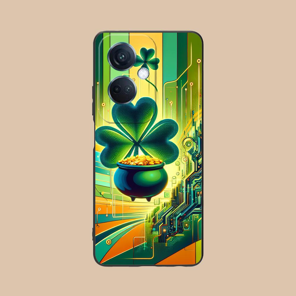 

Saint Patrick s Day Mobile Phone Case for OPPO Reno 14 13 12 11 10 9 8 7 6 5 F T Pro 5G Colorful Printing Cover Cover Luxury OPPO Reno14