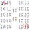 Korean Style Various Models Crystal Earring Findings Genuine 925 Silver Earring Findings Jewelry Accessories For DIY