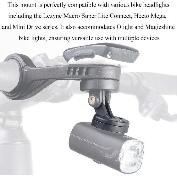 Fit Gopro Quick Release Interface Bike Headlight Adapter Mount,Compatible with Lezyne Olight Magicshine