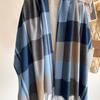 Thick Imitation Cashmere Shawl Keep Warm Shawl Wrap Simple Plaid Scarf  Girl