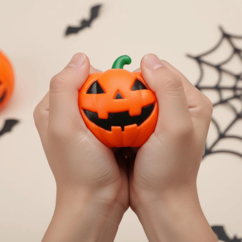Lightweight Slow Rising Squishy 3D Shaped Relaxing Soft TPR Toy Pumpkin Squeeze Toy Treat Handout