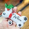 Decorative Christmas Tree Hanging Pendant Dog Bone Shape Dog Bone Car Pendant  New Year