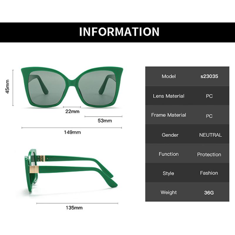 New Cat Eye High-end Sunglasses Slimming Trend Fashion Leopard Print Sunglasses UV Protection 23035