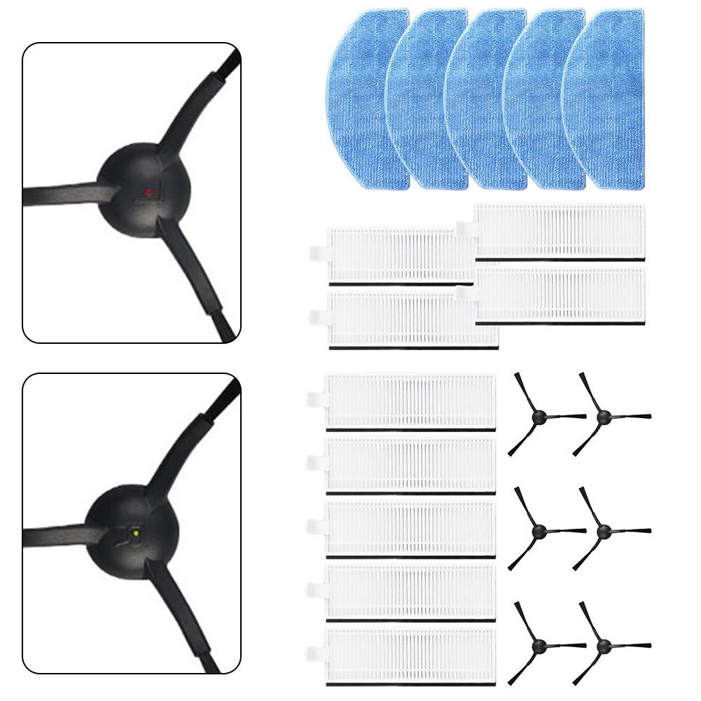 ~Reusable 1Side 1Brush 1Filter Mop Pad For Laresar Evol 3 Robot Vacuum Cleaner Spare Parts Replacement Accessories
