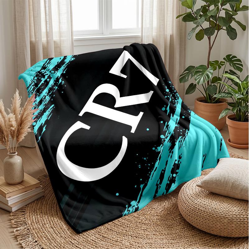 Cristiano Ronaldo Theme blanket Soft Flannel Blanket Plush Throw Blanket Cozy Sofa Bed Blanket for Home Decor