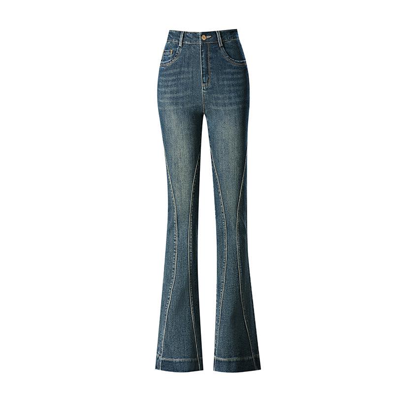 Women's High-Waisted Slimming Flared Retro Wide-Leg Jeans