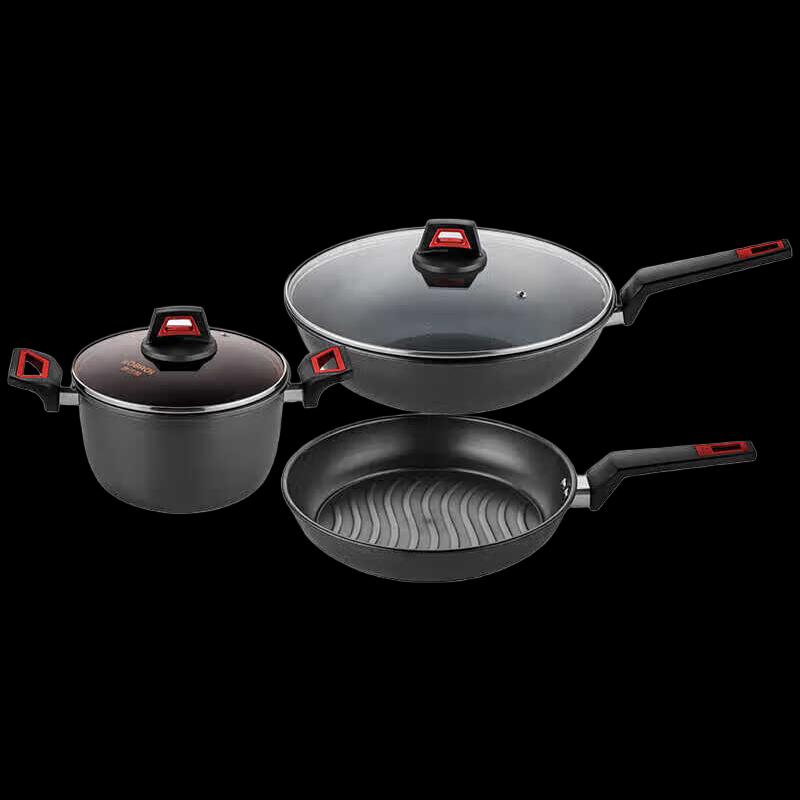 

COOKER KING Cavino Stainless Steel 3-Piece Cookware Set