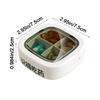 Moisture-proof Pill Box Plastic Medicine Container Portable Vitamin Organizer  Living Room