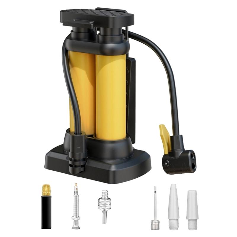 High Pressure Foot Pump for Bicycles Motorcycles Sports Ball Up to 150PSI/170PSI Portable Aluminum Foot Pump