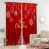 2D Flat Printing  JIT 2pcs   Curtains (Without Rod) Festive Wonderland(1) Popular Window Curtain Fabric Curtains Versatile All