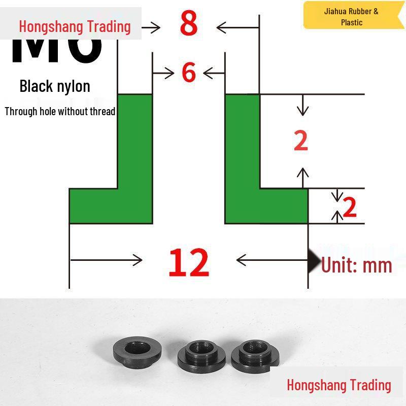 Step T-Shaped Nylon Insulating Bushing Washer, M3-M35 Thread Protection Spacer