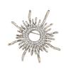 Geometric Design Brooch Pin for Women, Zinc Alloy Badge, Rhinestones Inlaid Brooch Pin for Dress, Coat, Shawl Gift for Mother, Wedding