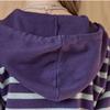 MAXZA Half Color Block Stripe Hooded Knit Zip Up Ze10qd028na